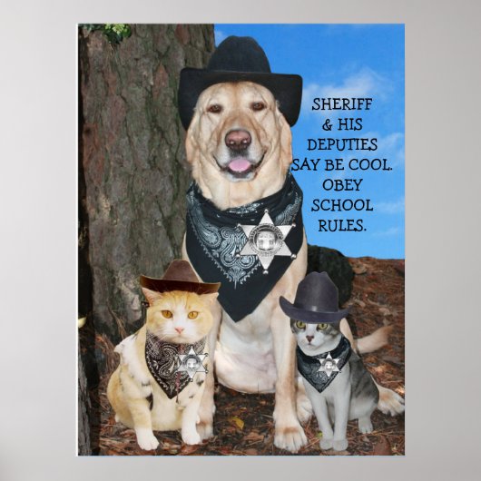 SCHULREGELN DER OBEY. POSTER (Vorne)