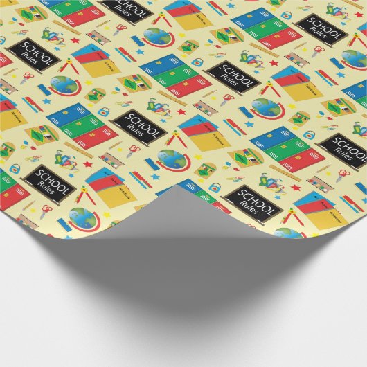Schulregeln | Lehrer Geschenkpapier (Ecke)