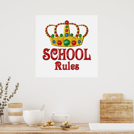 SCHULREGELUNG POSTER (Küche)