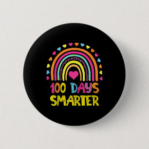 Schulregenbogen 100 Tage intelligenter Kindergarte Button