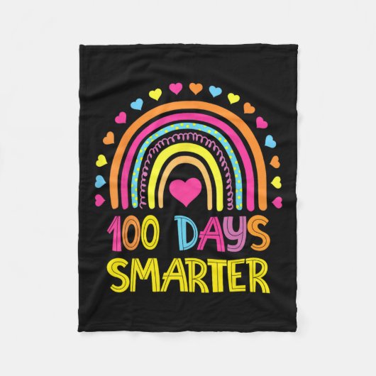 Schulregenbogen 100 Tage intelligenter Kindergarte Fleecedecke (Vorderseite)