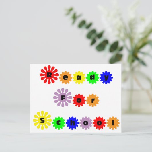 Schulreif Postkarte (Stehend Vorderseite)