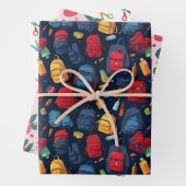 Schulrucksack Erdbeerschere Geschenkpapier Set (Beispiel)