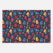 Schulrucksack Erdbeerschere Geschenkpapier Set (Vorderseite)