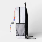 Schulrucksack mit Rainbow und Open Bool Design Bedruckter Rucksack (Rechts)