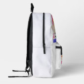 Schulrucksack mit Rainbow und Open Bool Design Bedruckter Rucksack (Links)