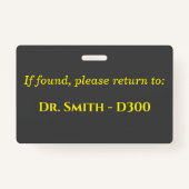 Schulsaal Ausweis (Rückseite)