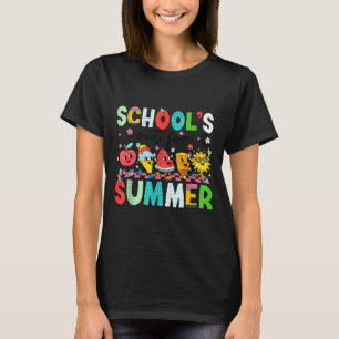 Schulschluss für den Sommer, der Sommer ruft Buch T-Shirt
