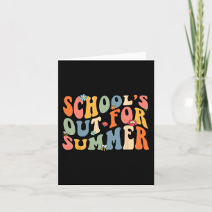 Schulschluss für den Sommer Letzter Schultag Lehre Karte