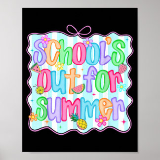 Schulschluss für den Sommer Letzter Schultag Lehre Poster