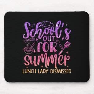 Schulschluss Mittagessen Dame entlassen Sommer Mousepad