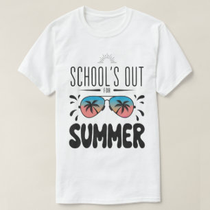Schulschluss - Sommerferien für Lehrer am Strand T-Shirt