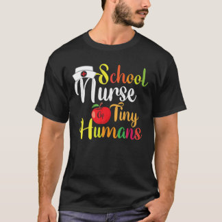 Schulschwester winziger Menschen, Teenager zurück T-Shirt