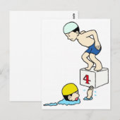 Schulschwimmteam Postkarte (Vorne/Hinten)