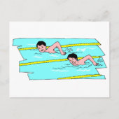 Schulschwimmwettbewerb Postkarte (Vorderseite)