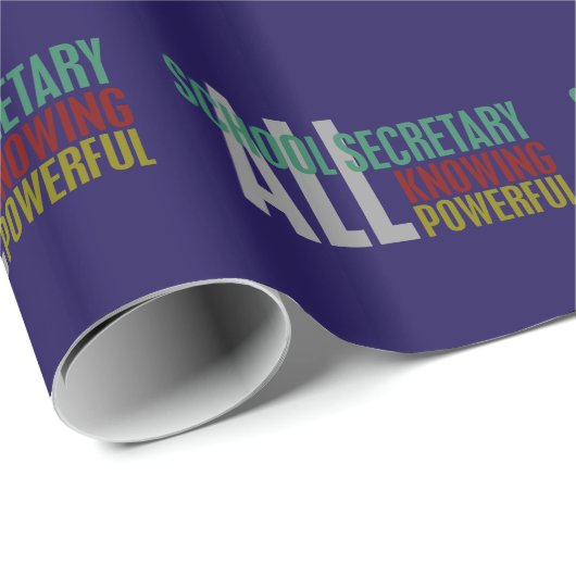 Schulsekretär Geschenkpapier (Rolleneckpunkt)