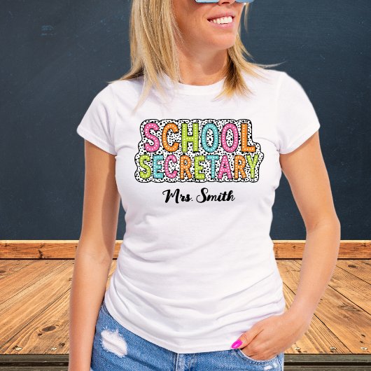 Schulsekretär Individuelle Name Tshirt