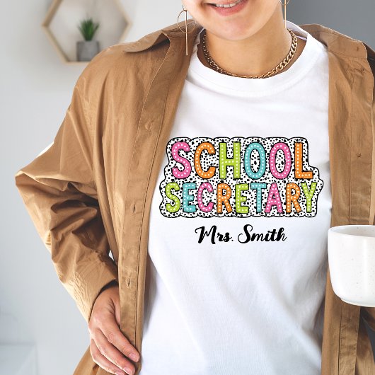 Schulsekretär Individuelle Name Tshirt
