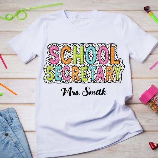 Schulsekretär Individuelle Name Tshirt