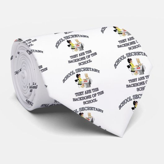 SCHULsekretär Krawatte (Gerollt)