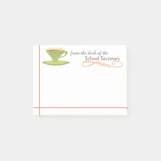 Schulsekretär Sticky Notes Post-it Klebezettel (Vorderseite)