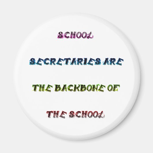 SCHULSEKRETARIEN MAGNET (Vorne)