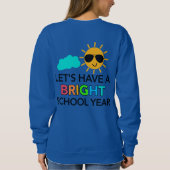 Schulsekretärin Benutzerdefinierter Name Sweatshirt (Rückseite)