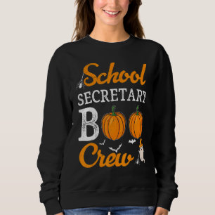 Schulsekretärin Boo Crew Halloween School Office Sweatshirt