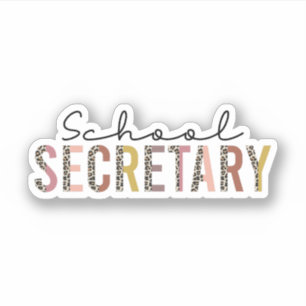 Schulsekretärin, Geschenk des Sekretärs am Tag der Aufkleber