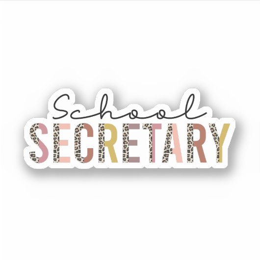 Schulsekretärin, Geschenk des Sekretärs am Tag der Aufkleber (Vorderseite)