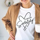 Schulsekretärin Herz individuell anpassbares Hemd T-Shirt