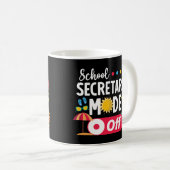 Schulsekretärin im Sommer Letzten Schultag Kaffeetasse (VorderseiteRechts)