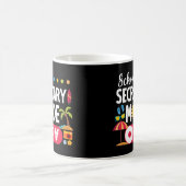 Schulsekretärin im Sommer Letzten Schultag Kaffeetasse (Mittel)