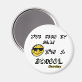 Schulsekretärin Magnet (Vorderseite/Rückseite)