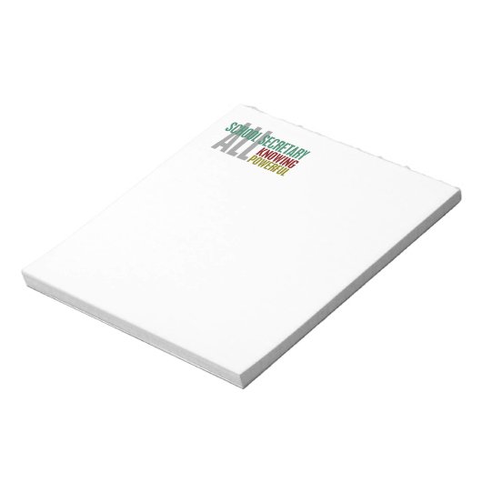 Schulsekretärin Notizblock (Rotiert)