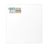 Schulsekretärin Notizblock (Vorderseite)