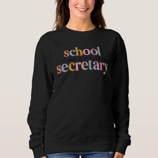 Schulsekretärin Office Squad Administrative Assi Sweatshirt (Vorderseite)