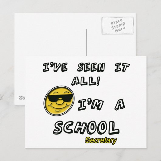 Schulsekretärin Postkarte (Vorne/Hinten)