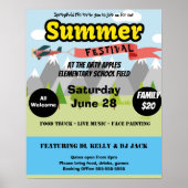 Schulsommerfest, Gemeinschaftsfestival Poster (Vorne)