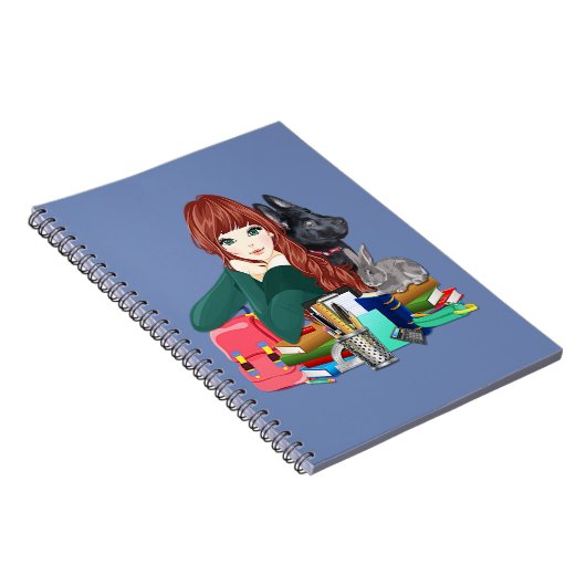Schulstudio Buddies Furry Friends Notebook, ZKOA Notizblock (Rechte Seite)