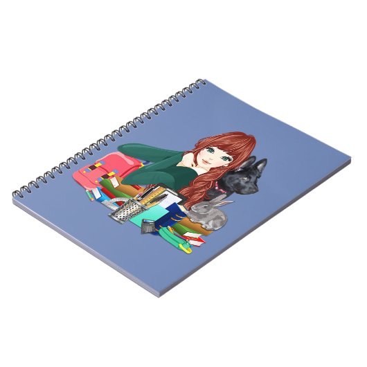 Schulstudio Buddies Furry Friends Notebook, ZKOA Notizblock (Linke Seite)