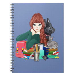Schulstudio Buddies Furry Friends Notebook, ZKOA Notizblock