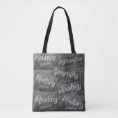 Schulsubjekte Chalkboard Lehrer Tasche (Vorderseite)
