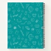 Schulsymbole für benutzerdefinierte Notebook-Zusam Notizblock (Rückseite)