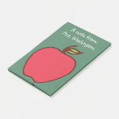 Schultafel Apfel Lehrer Post It Notizen Geschenk (angewinkelt)