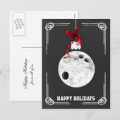 Schultafel Bowling Weihnachtskarten Feiertagspostkarte (Vorne/Hinten)