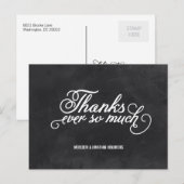 Schultafel Danke Postkarte (Vorne/Hinten)