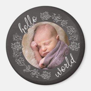 Schultafel Hallo Baby's Erste Personalisierte Magnet