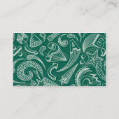 Schultafel-Lehrer-Visitenkarte Visitenkarte (Rückseite)