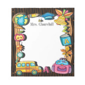 Schultafel Notizblock (Vorderseite)